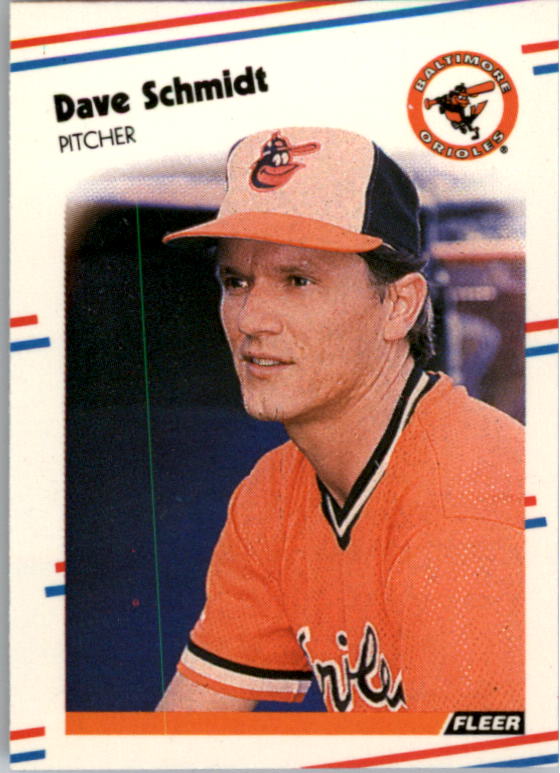 1988 Fleer Mini Baseball Cards 002      Dave Schmidt